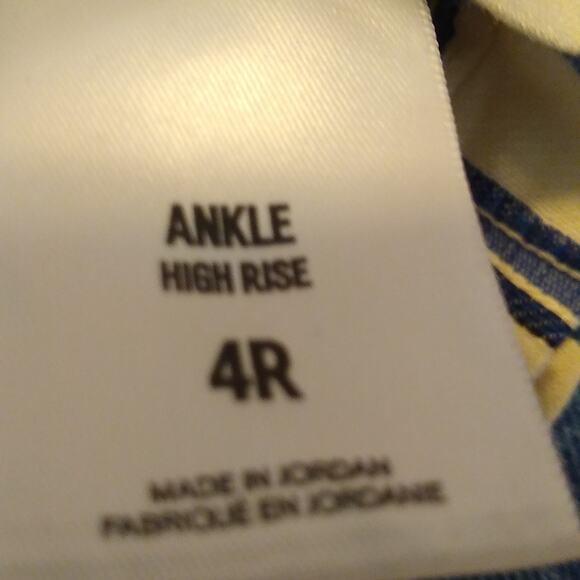 Express striped high rise wide leg ankle pants. Size 4 - Picture 3 of 10